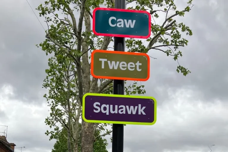 Walthamstow Wetlands walk gets playful bird signs